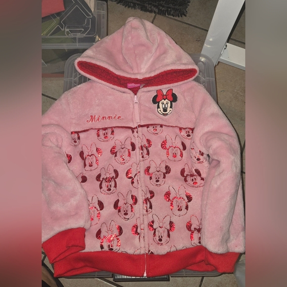 Disney Minnie Mouse Pink and Red Hoodie - Picture 1 of 3